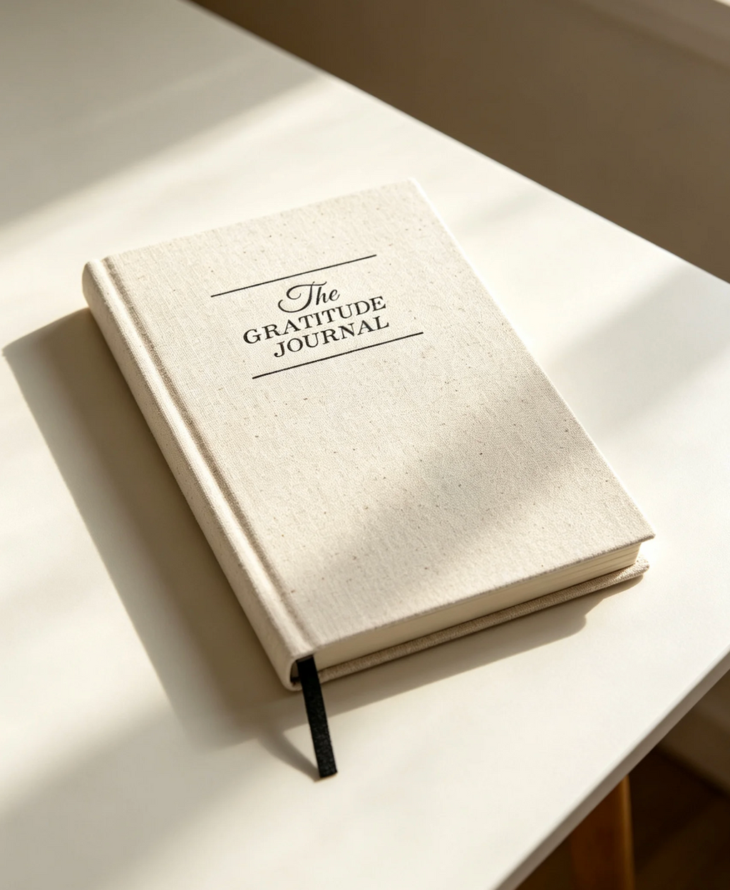 Daily Gratitude Journal with Linen Cover